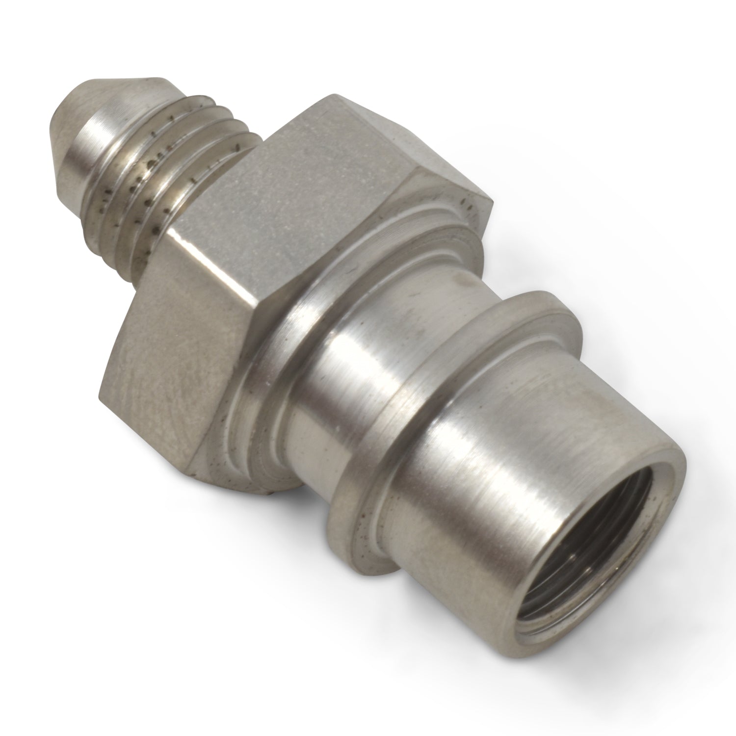 Russell 640411 3AN Male to 10mm x 1.0 Female Steel Brake Fitting Adapter