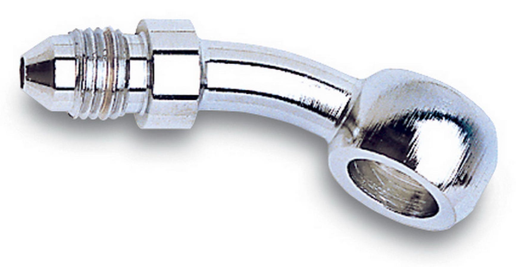 Russell 640511 #3 to 10mm 35 Degree Banjo Endura Fitting, Steel, Nickel Plated