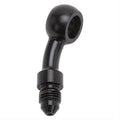 Russell 640513 3AN to 10mm Banjo Fitting, 35-Degree Male Aluminum Black Anodized Adapter