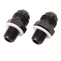 Russell 640530 8AN Male to 1/4 Inch NPSM Male Straight Adapter Fitting Pair