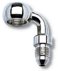 Russell 640541 Endura Banjo Fitting 3/8 Inch Male to 10mm 90 Degree Steel Nickel Plated