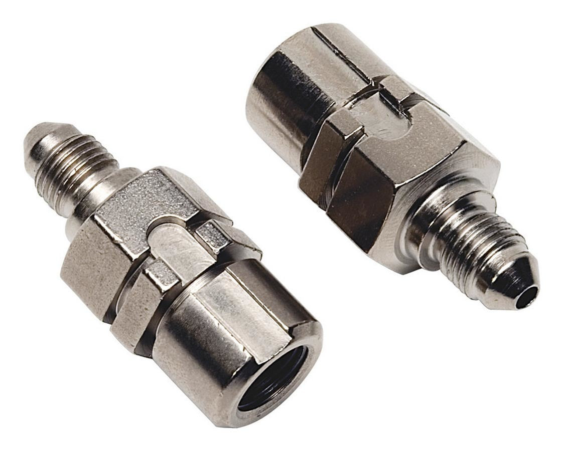 Russell 640591 Steel Nickel Plated 7/16-24 Inverted Female to 3AN Male Fitting