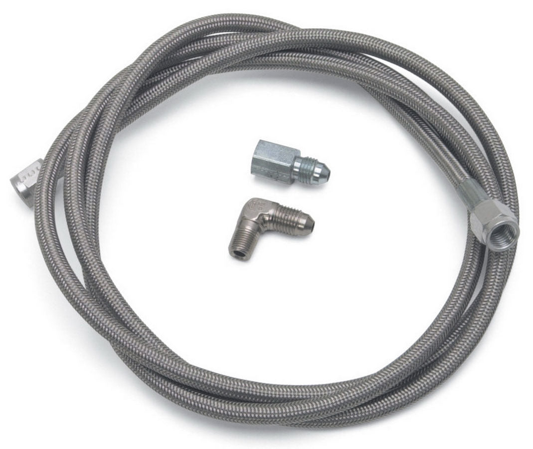 Russell 640720 Fitting Kit for Fuel and Oil with 6 ft PTFE Braided Stainless Steel Hoses, 4 AN Female to 4 AN Female Connections