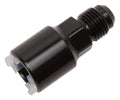 Russell 640863 Push-On EFI Fitting for 6 AN to 5/16 Inch SAE Hard Tube, Black Anodized Aluminum Adapter