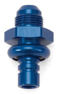 Russell 640900 Ford EFI Pressure Side Fitting, 6 AN Male to Ford Adapter, Aluminum Blue Anodized