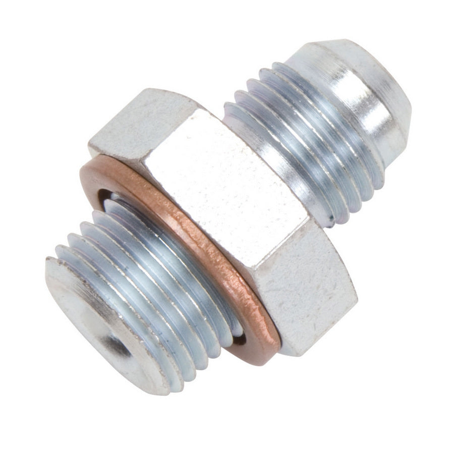 Russell 640950 Fuel Pump Adapter Fitting, 6 AN Male to 5/8-18 Inch Male Steel Zinc Oxide