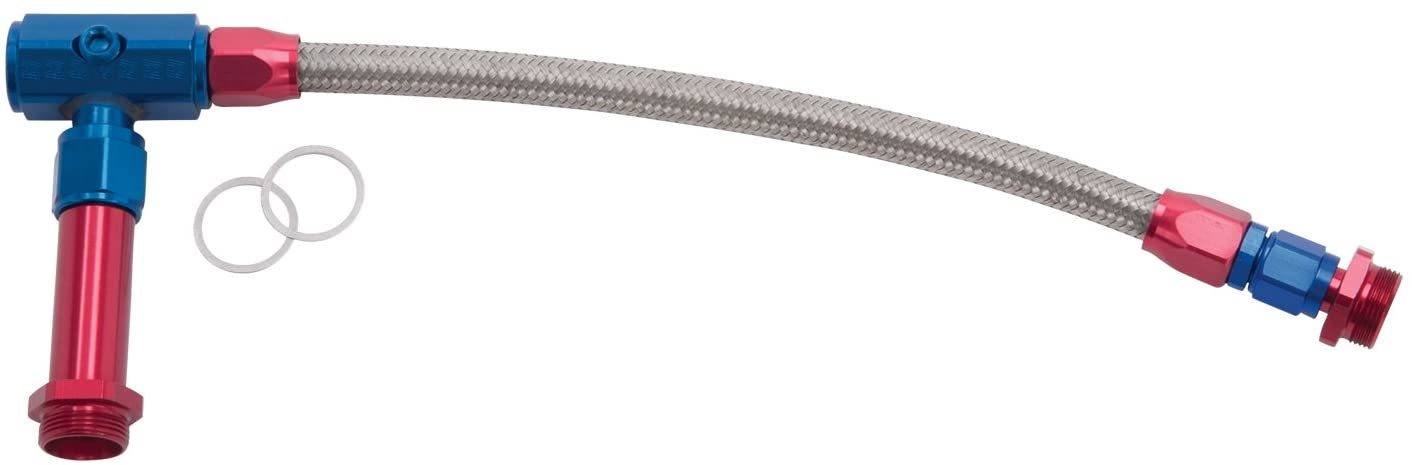 Russell #641090 Holley Fuel Line Kit with Braided Stainless Hose and 3/8 Inch NPT Female Inlet