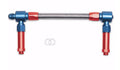 Russell #641150 Dual Inlet Fuel Line Kit for Holley 4150 Carburetors with 8 AN Male Inlet and Braided Stainless Hose