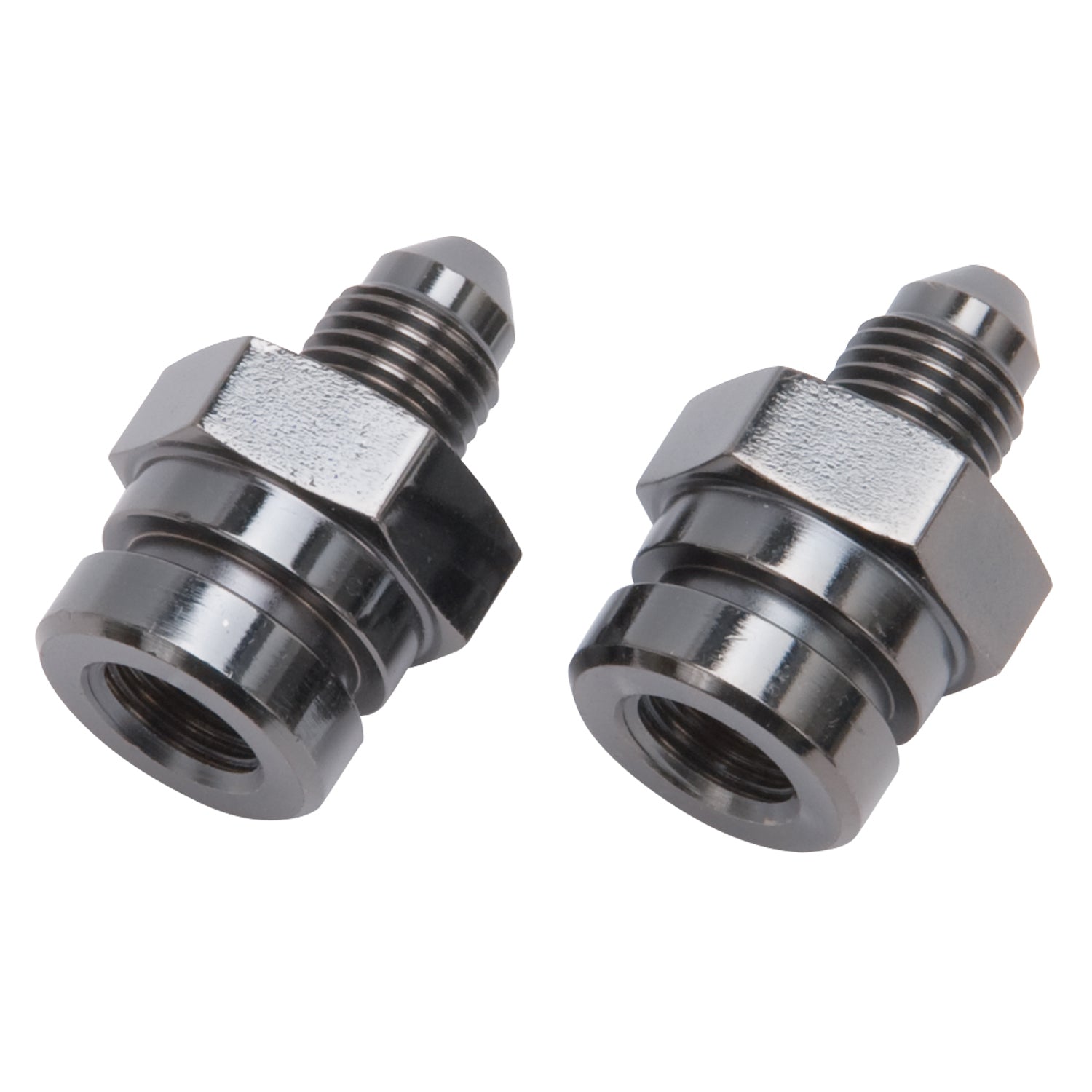 Russell 641293 3AN to 3/8-24 Inverted Flare Female to 3AN Male Steel Brake Adapter Pair