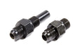 Russell 641390 Transmission Cooler Lines Adapter Fittings Pair with 6AN Male to 1/4 Inch Male O-Ring Aluminum Black Anodized