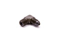 Russell 642793 #3 to 1/8 Inch NPT 90 Degree Fitting Aluminum Black Anodized