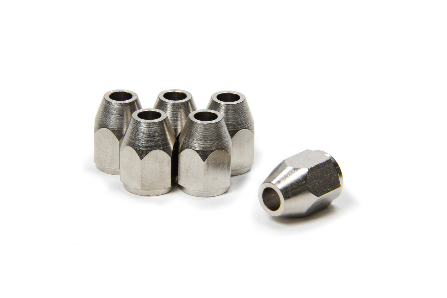 Russell #642941 Endura Series 3AN Tube Nut with Integrated Tube Sleeve, 3/16 Inch Steel, Nickel Plated, Pack of 6