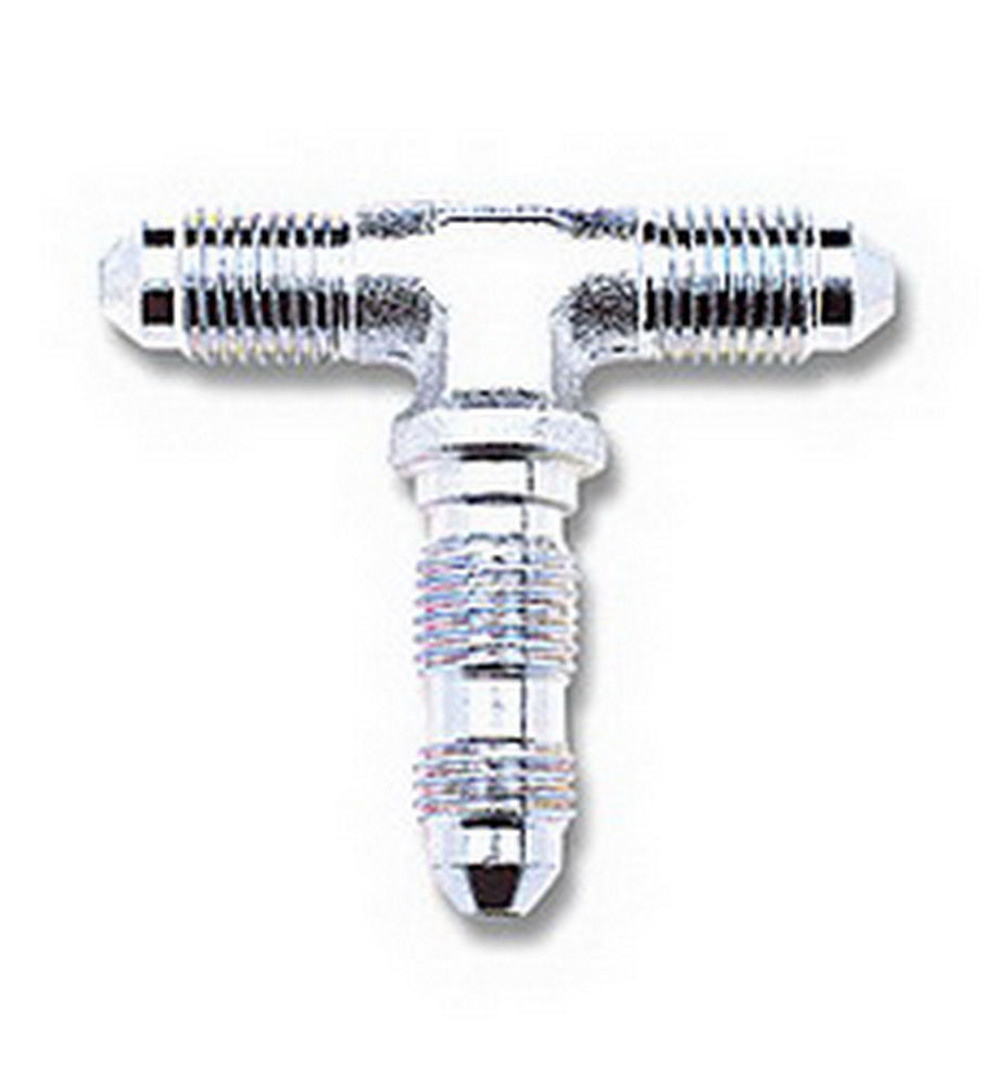 Russell 643301 Endura #3 Bulkhead Tee 3 AN Male Steel Nickel Plated Fitting