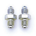 Russell 643961 Endura Inverted Flare Adapter, 3 AN Male to 3/8-24 Inverted Flare Male, Steel, Nickel Plated
