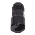 Russell EFI Adapter Fitting -8AN Male to 3/8 Inch SAE Female Quick Disconnect Aluminum Black Anodized Part 644133