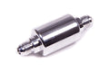 Russell 650140 Competition Series In-Line Fuel Filter with Stainless Element, 6 AN Male Inlet and Outlet, Polished Aluminum, 40 Micron