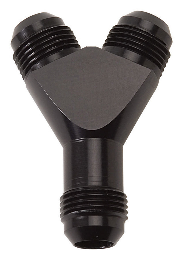 Russell 650430 6AN Male Y-Fitting Aluminum Black Anodized