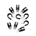 Russell 650970 4AN Hose Cushion Clamps Set of 10 with Rubber Lining and Steel Construction