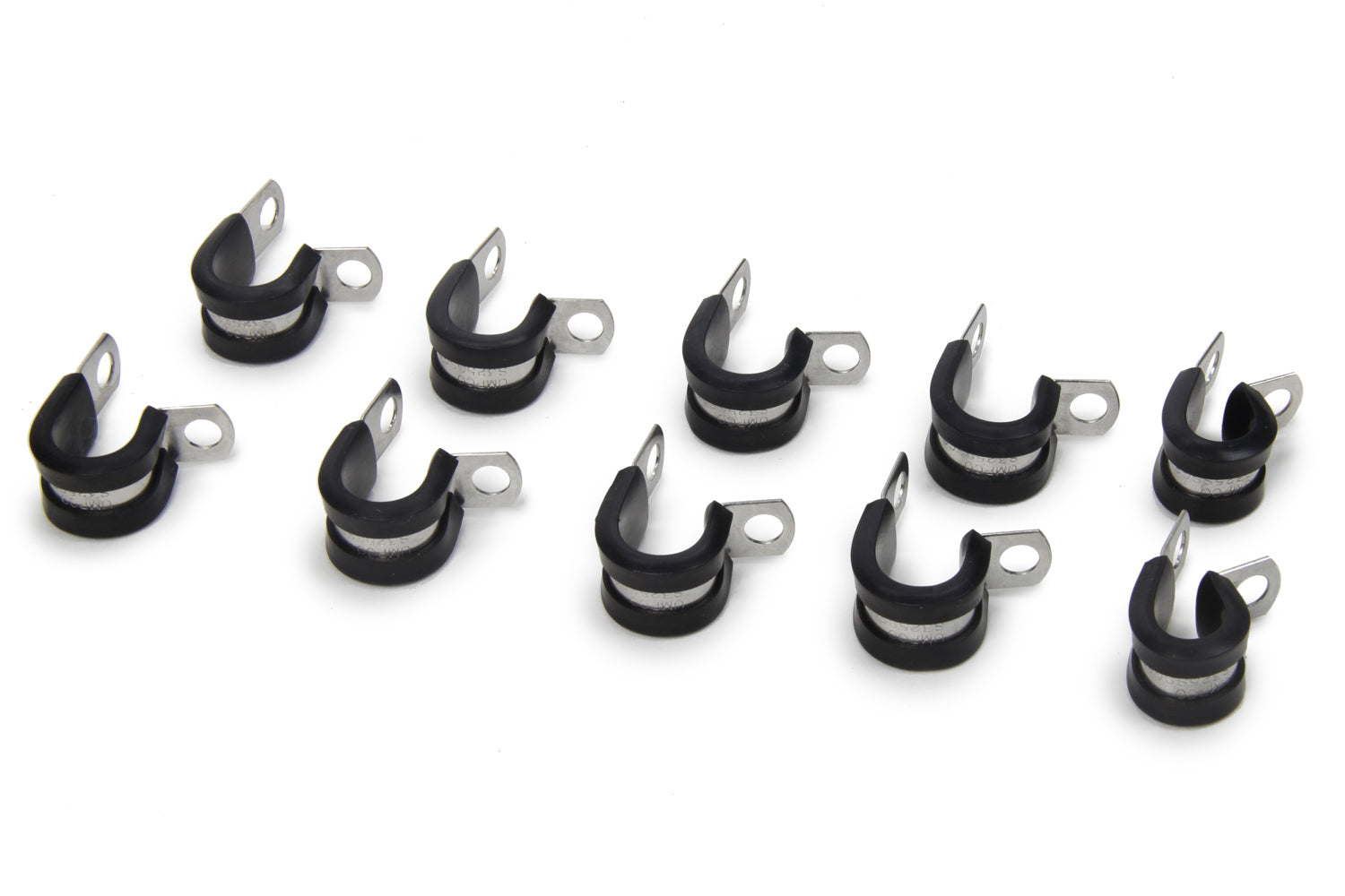 Russell 650980 #6 Cushion Clamps Set of 10 with Rubber Lining and Steel Construction