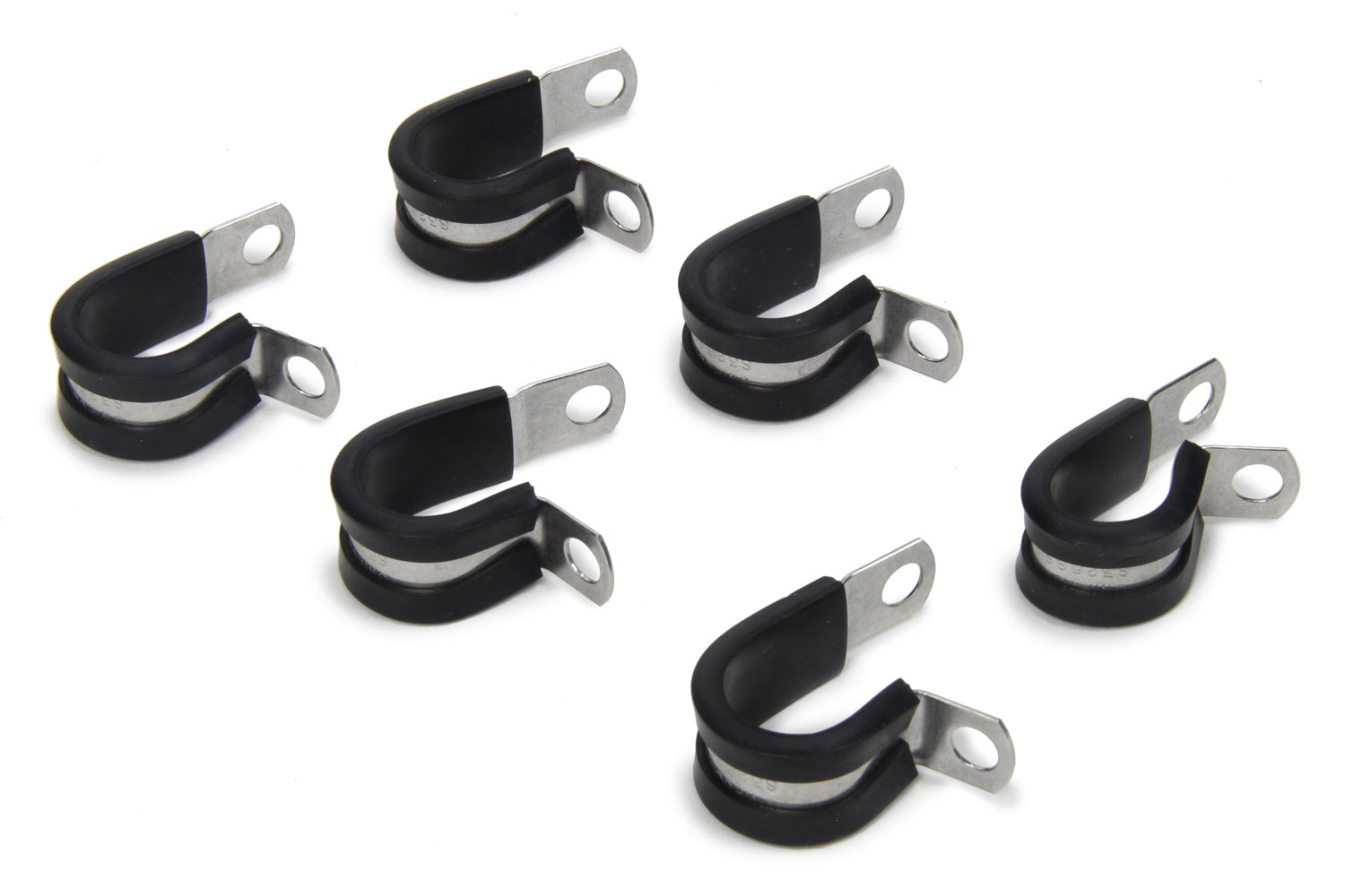 Russell 650990 #8 Cushion Clamps Set of 6 with Rubber Lined Steel Construction
