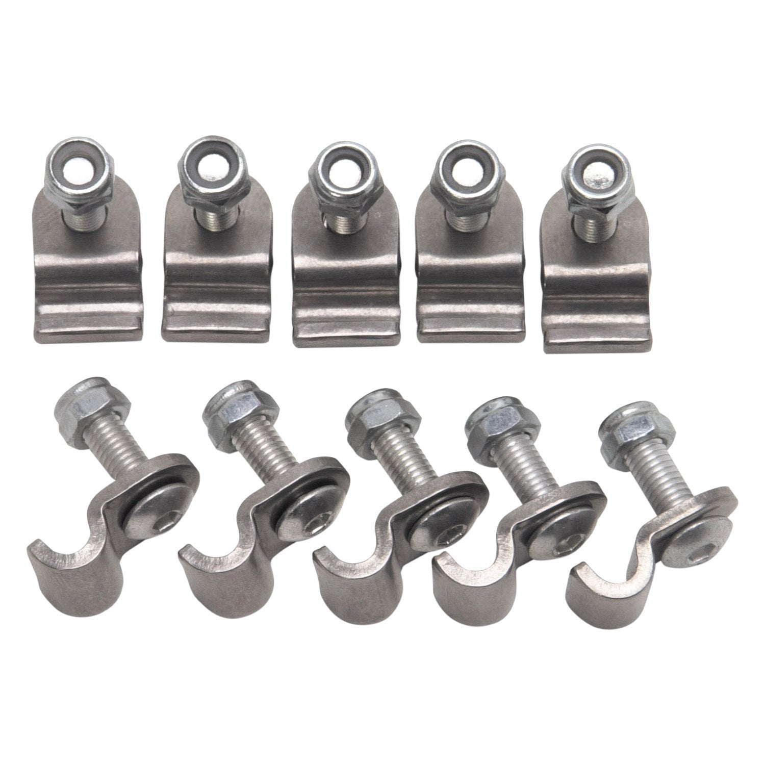 Russell 654030 Stainless Steel Brake Line Clamps 3/16 Inch Diameter Set of 12
