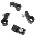 Russell 654253 Line Clamp 6AN Tubing Black Anodized, 0.375 Inch Inner Diameter, Set of 4