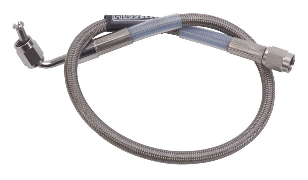 Russell Endura 655010 9-Inch Braided Stainless Steel Brake Hose with PTFE Lining and 3 AN Fittings