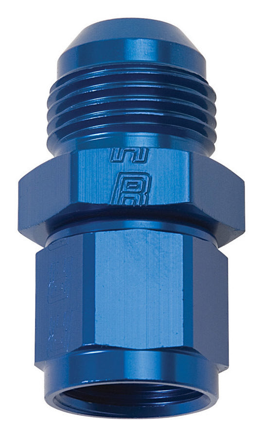Russell 659970 8AN Female to 10AN Male Adapter Fitting Aluminum Blue Anodized
