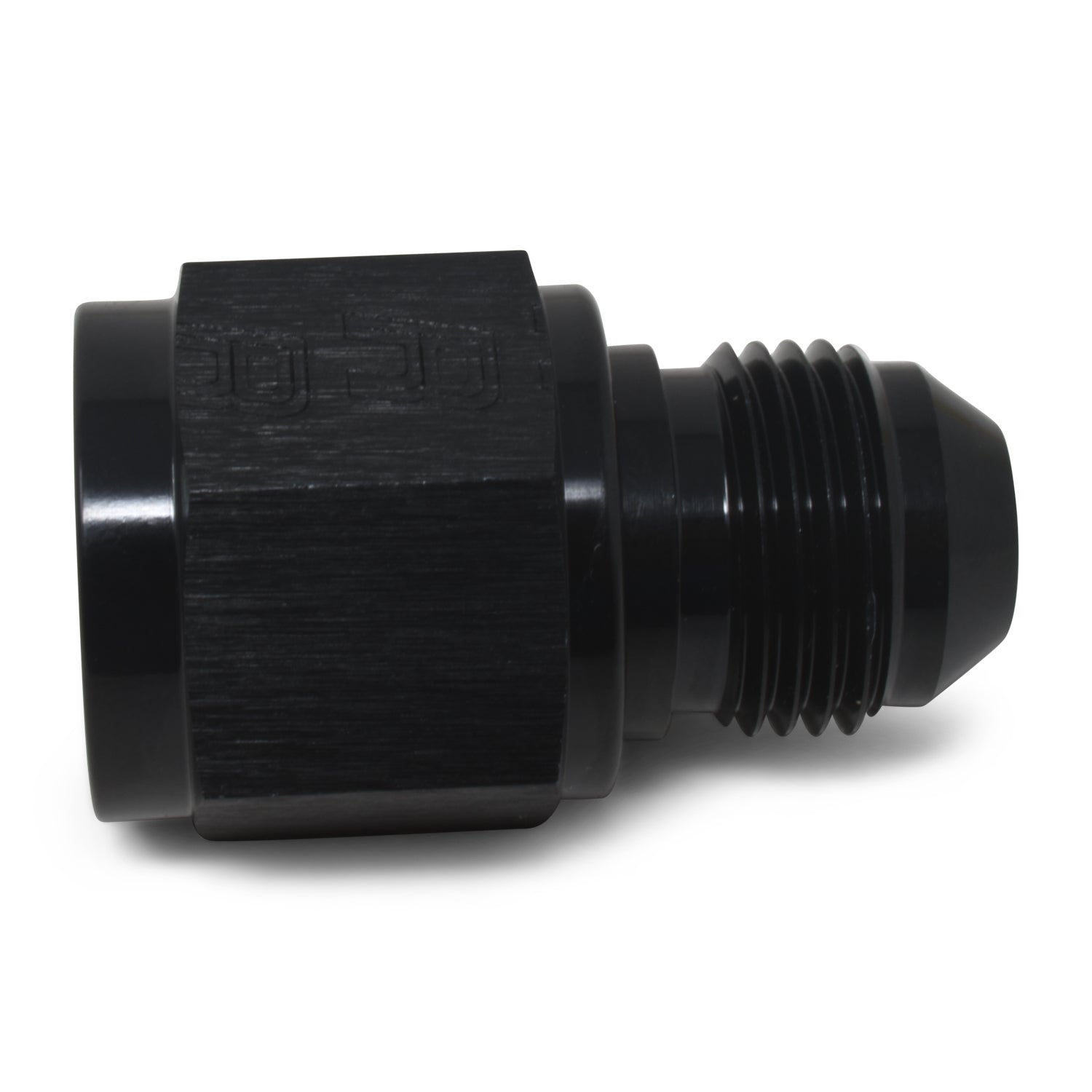 Russell 660013 4AN to 8AN Flare Reducer Adapter Aluminum Black Anodized