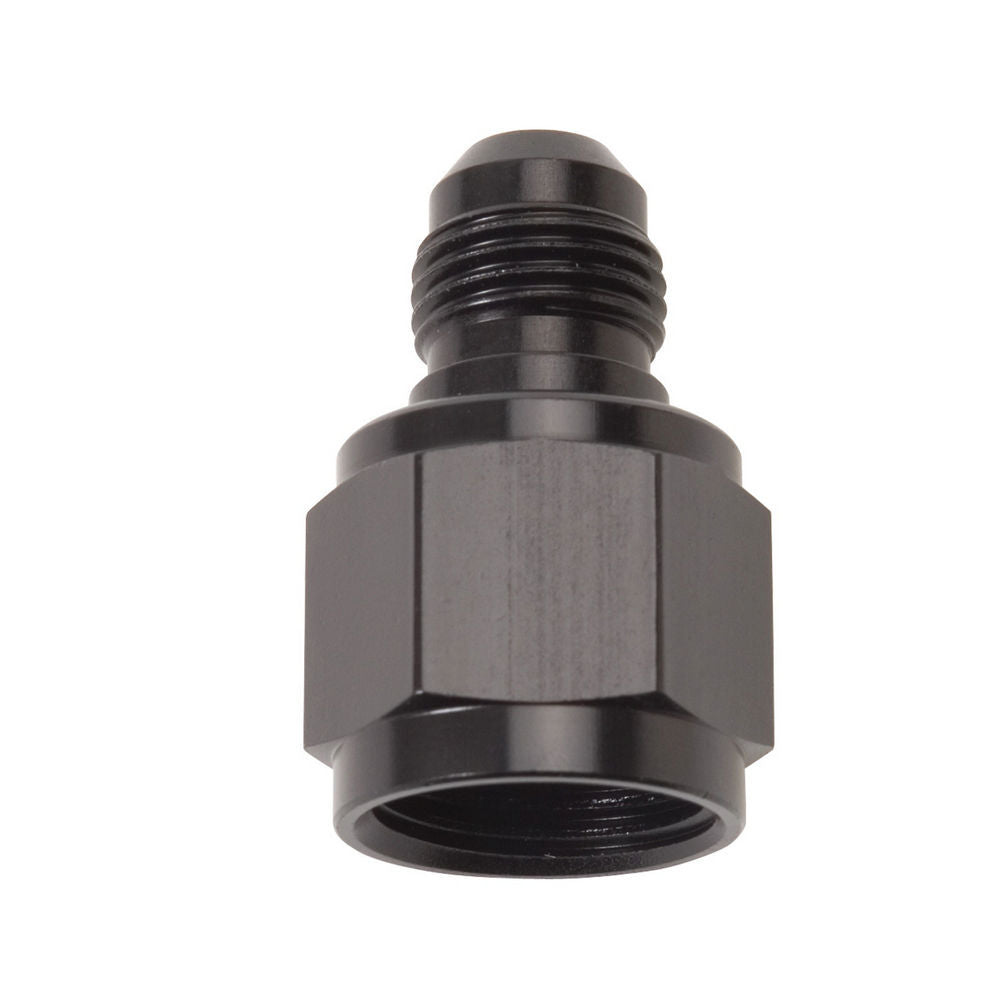 Russell 660023 Aluminum 8AN Female to 6AN Male Reducer Fitting, Black Anodized