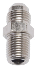 Russell 660061 4AN Male to 3/8 Inch NPT Male Adapter, Aluminum, Clear Anodized