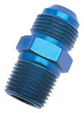 Russell 660080 10AN Male to 3/4 Inch NPT Male Adapter Fitting in Blue Anodized Aluminum