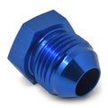 Russell 660190 6AN Flare Plug Adapter Blue Aluminum