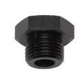 Russell 660283 8AN Plug with O-Ring, Hex Head, Aluminum, Black Anodized