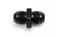 Russell 660353 P/C #6 Union Flare Fitting, Straight, 6 AN Male to 6 AN Male, Aluminum Black Anodized