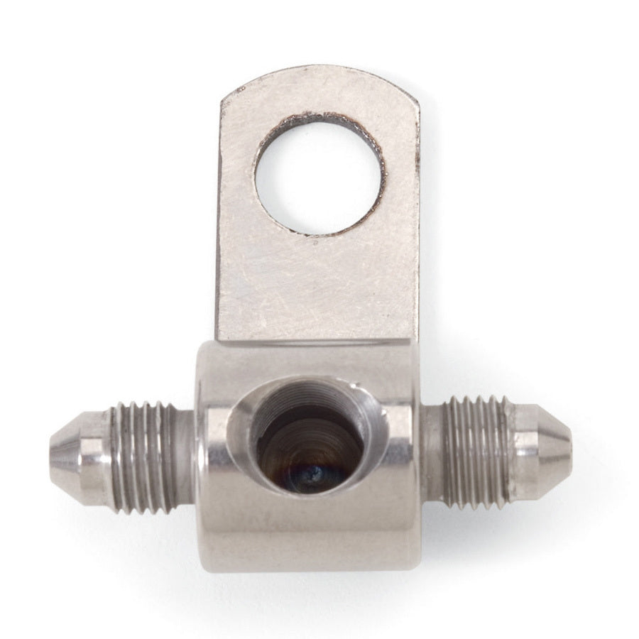 Russell 660402 Adapter Tee Fitting - 1/8 Inch NPT Female to 3 AN Male - Stainless Steel