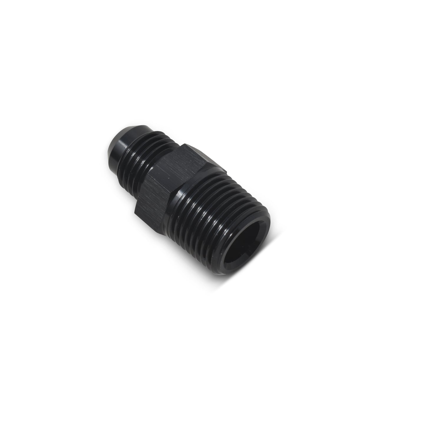 Russell 660543 16AN Straight Male to 3/4 Inch NPT Male Aluminum Fitting, Black Anodized