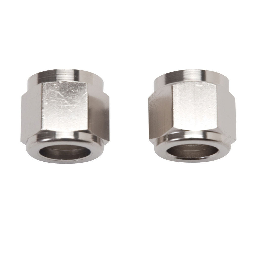 Russell 660571 Endura Tube Nut #6, 3/8 Inch Tube, Aluminum, Nickel Anodized