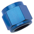 Russell 660590 10AN to 5/8 Inch Aluminum Tube Nut Blue Anodized