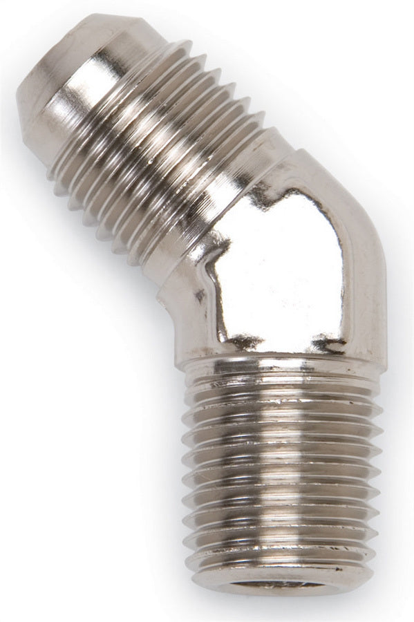 Russell 660931 Endura Adapter Fitting 3 to 1/8 Inch NPT 45 Degree Aluminum Nickel Anodized