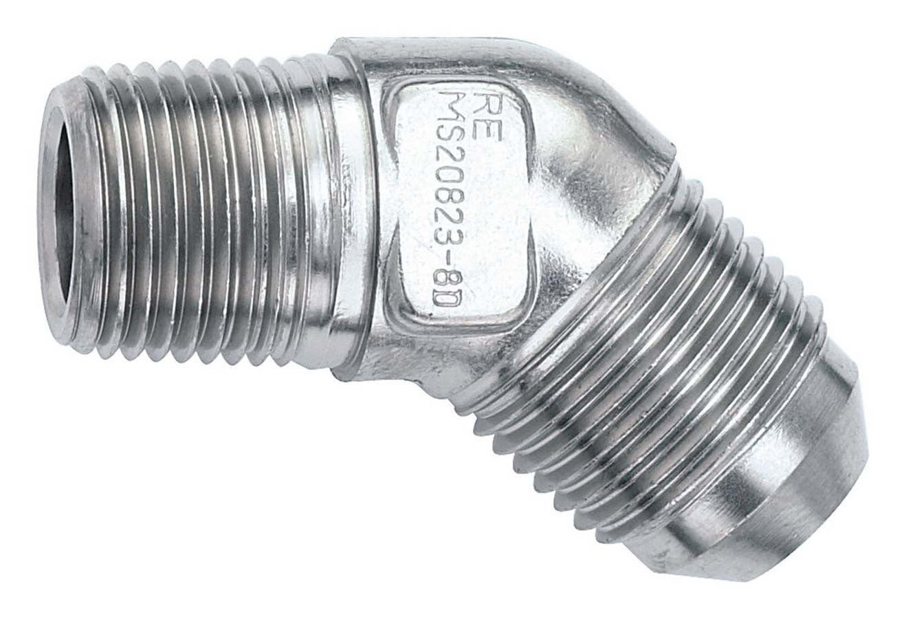 Russell #660932 45 Degree 3AN Male to 1/8 Inch NPT Male Fitting Adapter