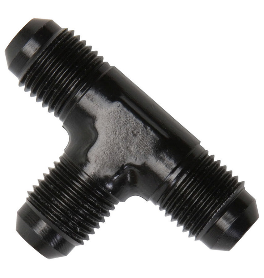 Russell 661023 #6 AN Male to Male to Male Aluminum Black Anodized Adapter Tee