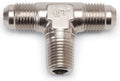 Russell 661061 Endura Tee Fitting 3 AN Male to 3 AN Male and 1/8 Inch NPT Male Aluminum Nickel Anodized