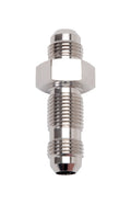 Russell 661181 Endura Bulkhead Fitting #6 Straight Aluminum Nickel Anodized