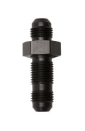 Russell 661193 8AN Male to Male Bulkhead Fitting, Aluminum, Black Anodized