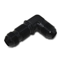 Russell 661263 8AN 90 Degree Bulkhead Fitting Aluminum Black Anodized