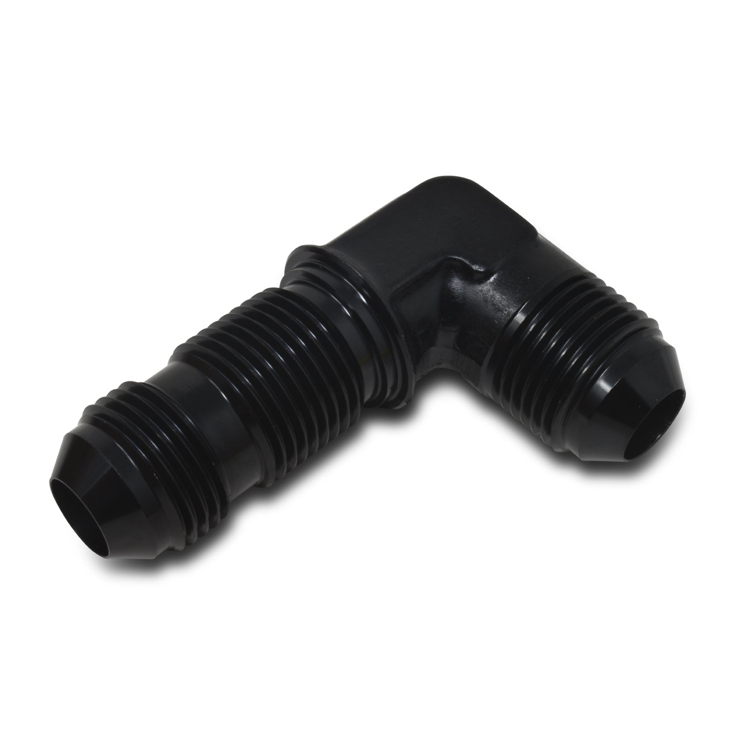 Russell 661263 8AN 90 Degree Bulkhead Fitting Aluminum Black Anodized