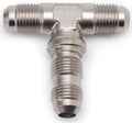 Russell 661301 #3 Bulkhead Tee Fitting Aluminum Nickel Anodized