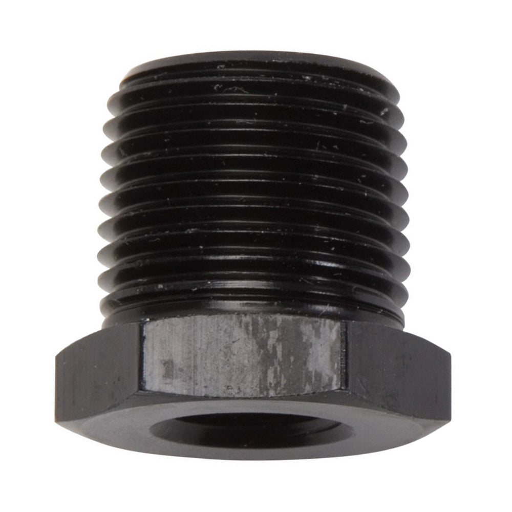 Russell 661573 Reducer Bushing Fitting 3/8 Inch NPT Male to 1/8 Inch NPT Female Aluminum Black Anodized