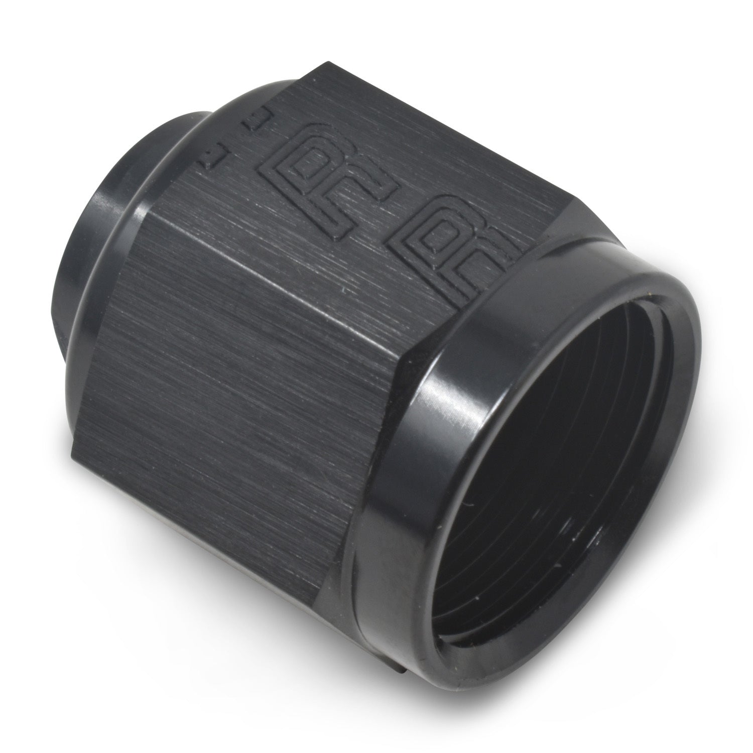 Russell 661993 12AN Flare Cap Aluminum Black